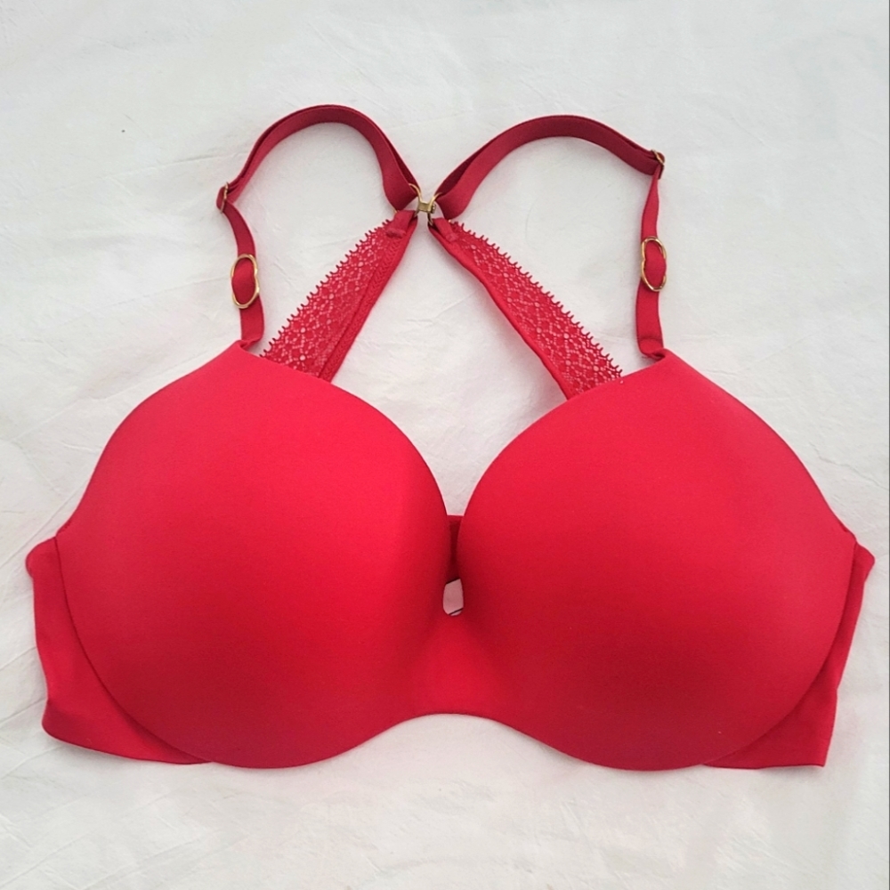 VICTORIA SECRET 34D Incredible Perfect Shape Red
